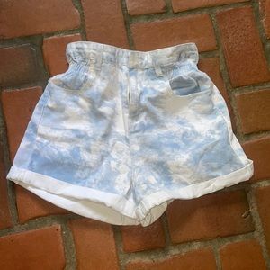 Blue and white Princess Polly Shorts :)